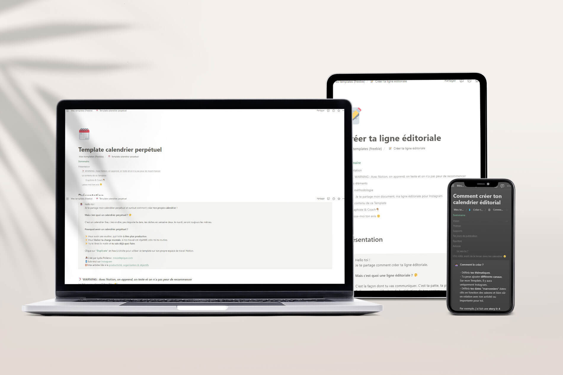 Des outils pour être production avec Notion