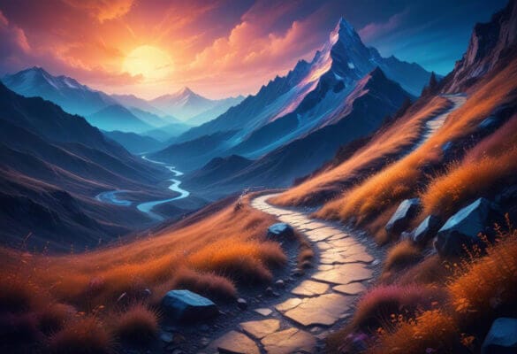 Image-de-Chemin-Sinueux-en-Montagne