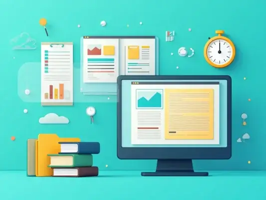 Tableau de documentation centralisée avec dossiers et checklists, représentant une source de vérité unique.