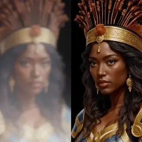 Contraste entre une ancienne et une nouvelle version de soi, nette et confiante